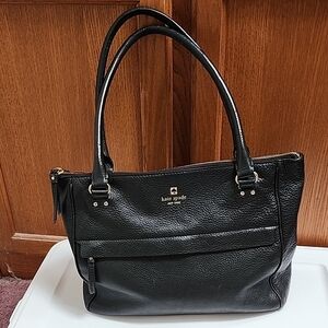 Kate Spade Black Pebbled Leather Shoulder Bag